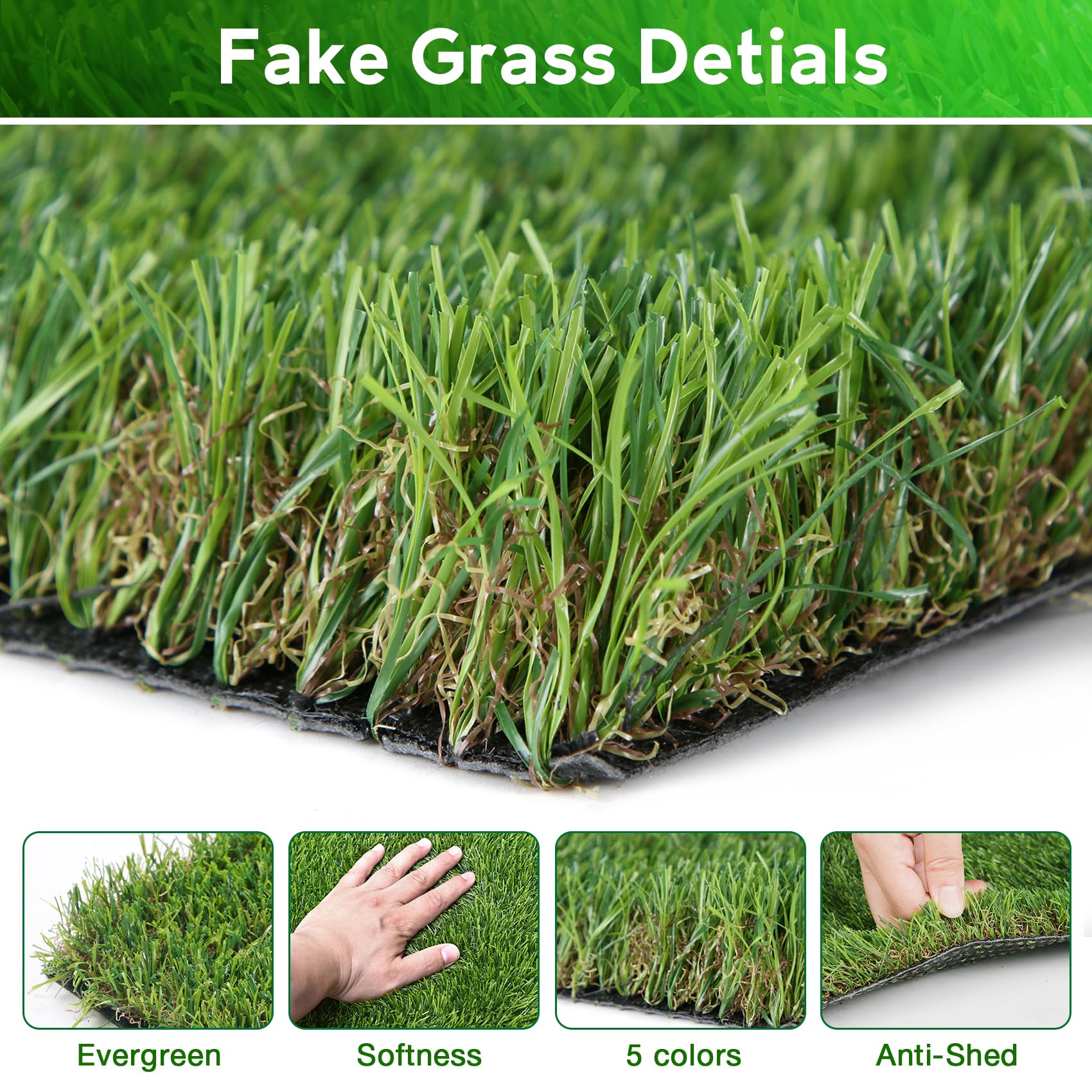 XLX TURF easy clean surface remains odor-free with simple soap and water