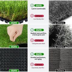 XLX TURF anti-slip base dog turf tile stays secure on concrete or wood.