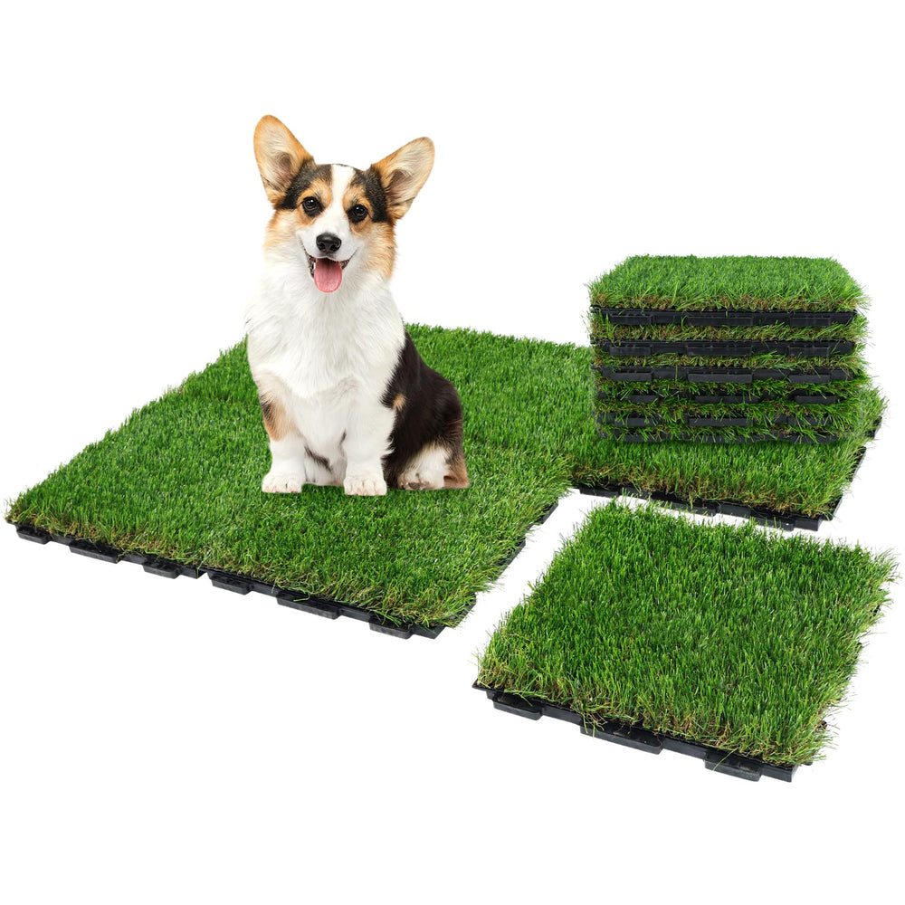 XLX TURF interlocking dog grass tile for easy, customizable potty area.