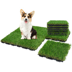 XLX TURF interlocking dog grass tile for easy, customizable potty area.