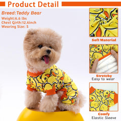 XPUDAC dog pajamas, donuts pattern, warm evenings for small dogs