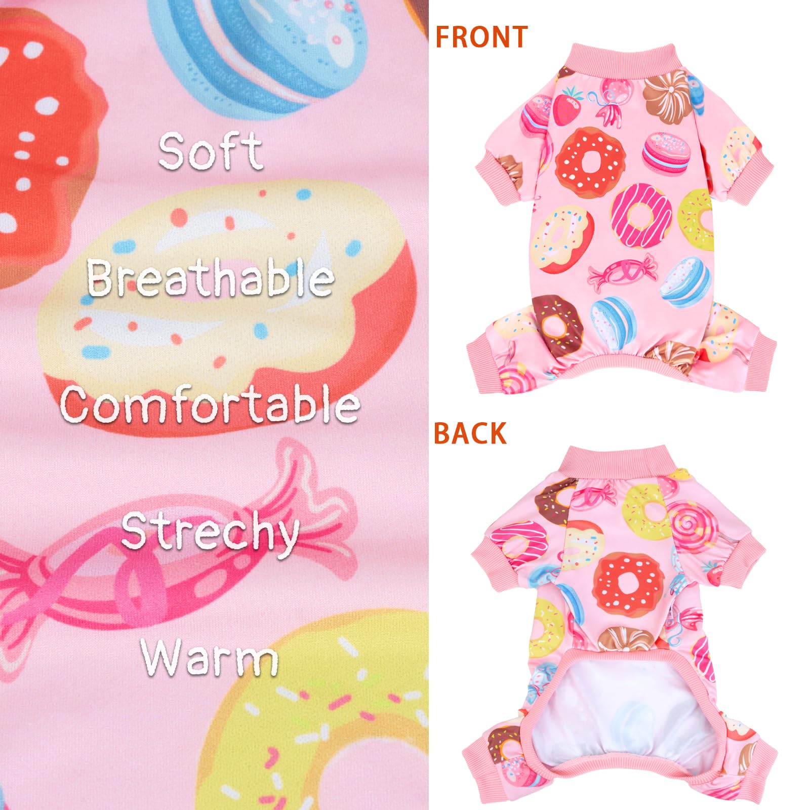 XPUDAC dog pajamas, easy pull-on-off design for quick dressing
