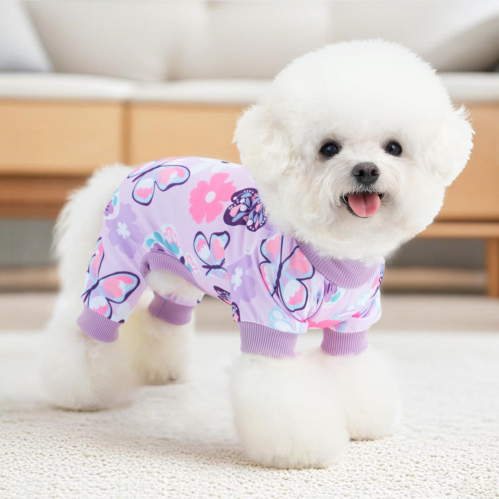 XPUDAC dog pajamas with elastic cuffs for snug, easy wear.