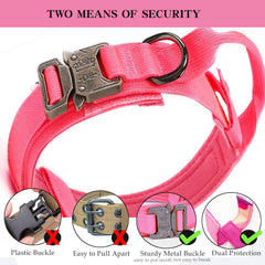 Xqpetlihai control handle dog collar enabling easy leash management during walks.