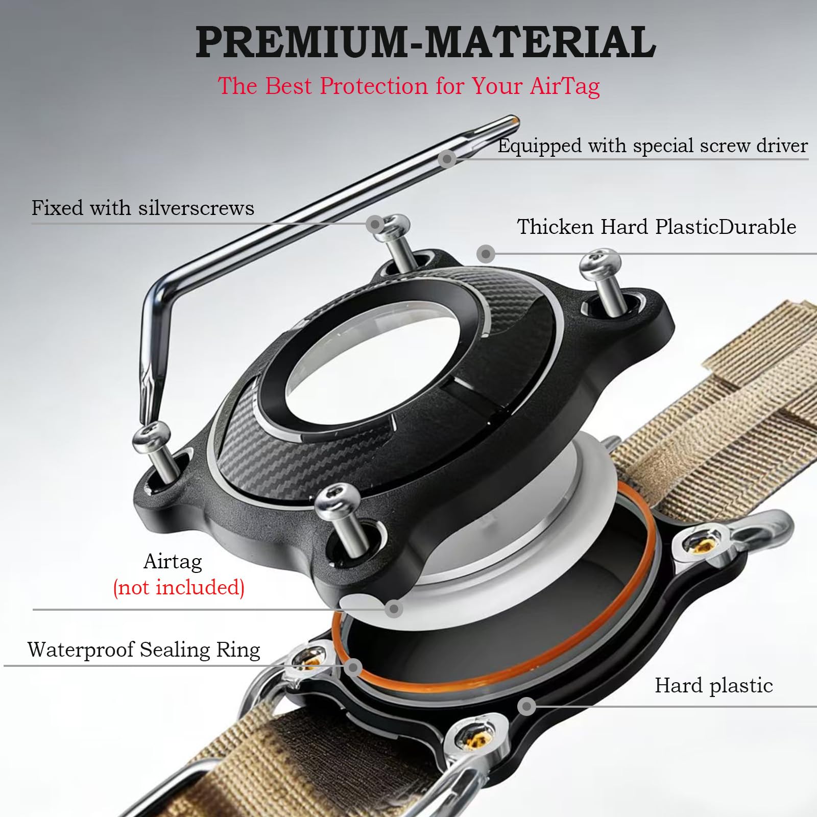 Xqpetlihai control handle on tactical collar aids safe walking in busy areas.
