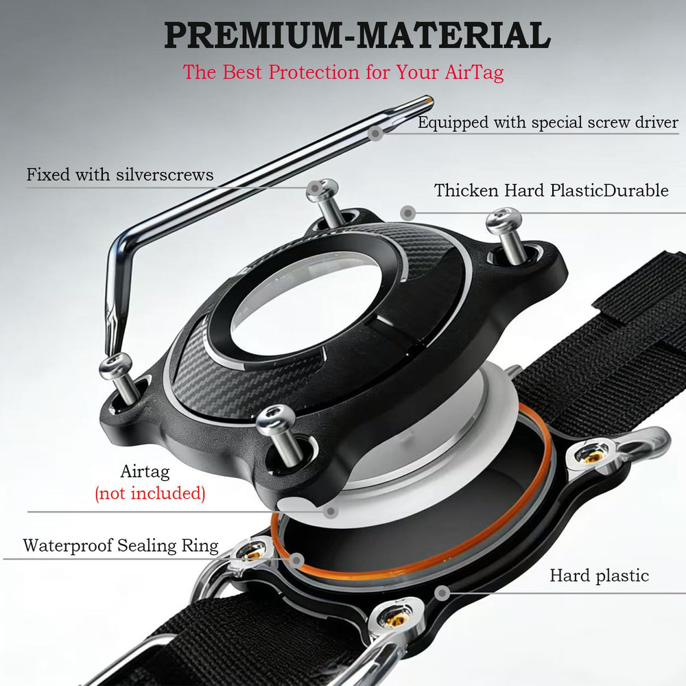 Xqpetlihai Upgraded AirTag Dog Collar control handle for easy leash guidance