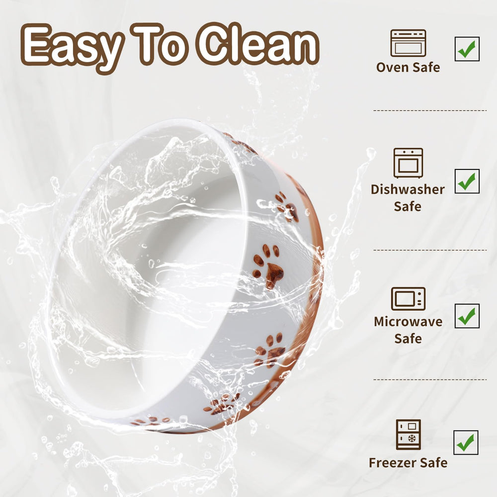XRBEOU 3.5-cup bowls suit dry, wet food or water portions