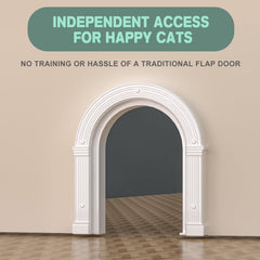 XREY cat door flush-mount design keeps doors looking clean.