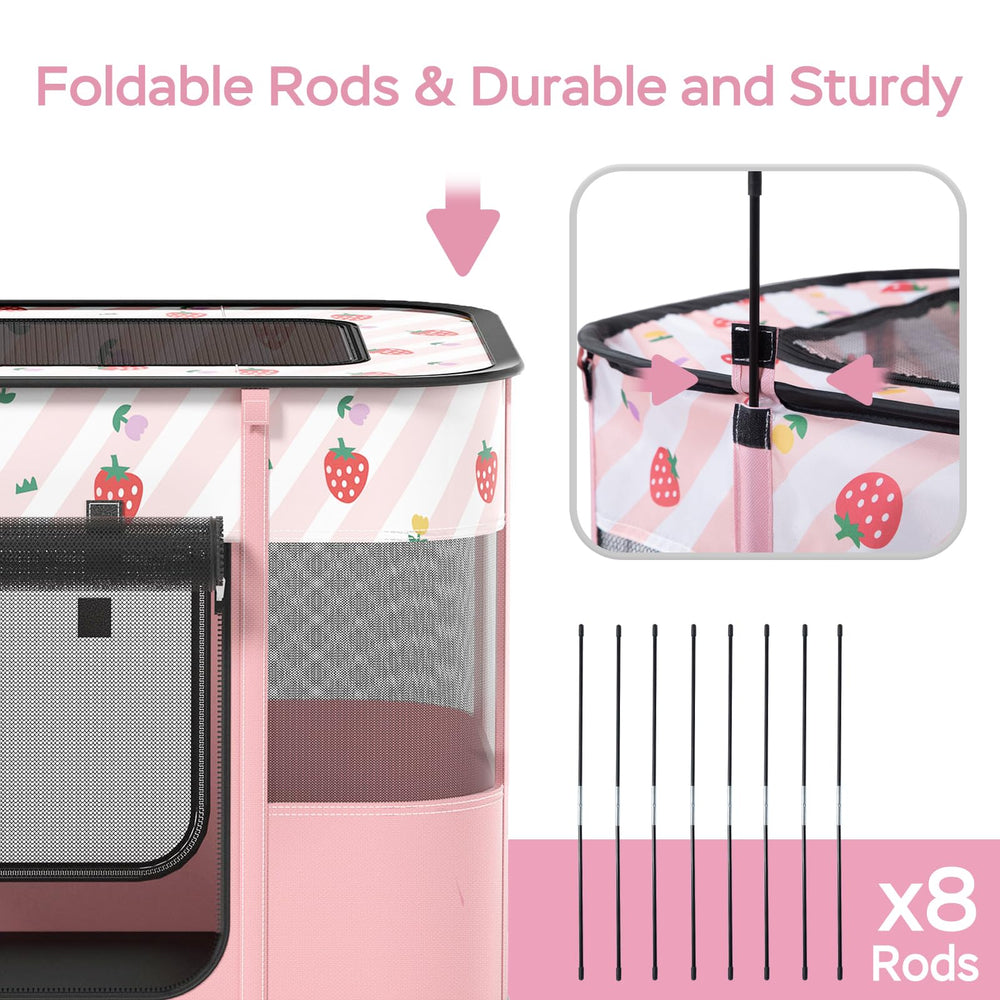 XRG play pen assembles in minutes for quick setup anywhere