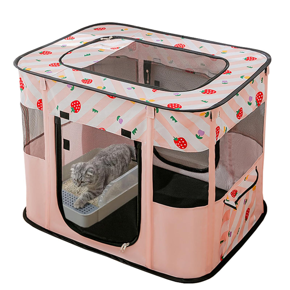 XRG Portable Pet Playpen with large interior space for cats and small pets