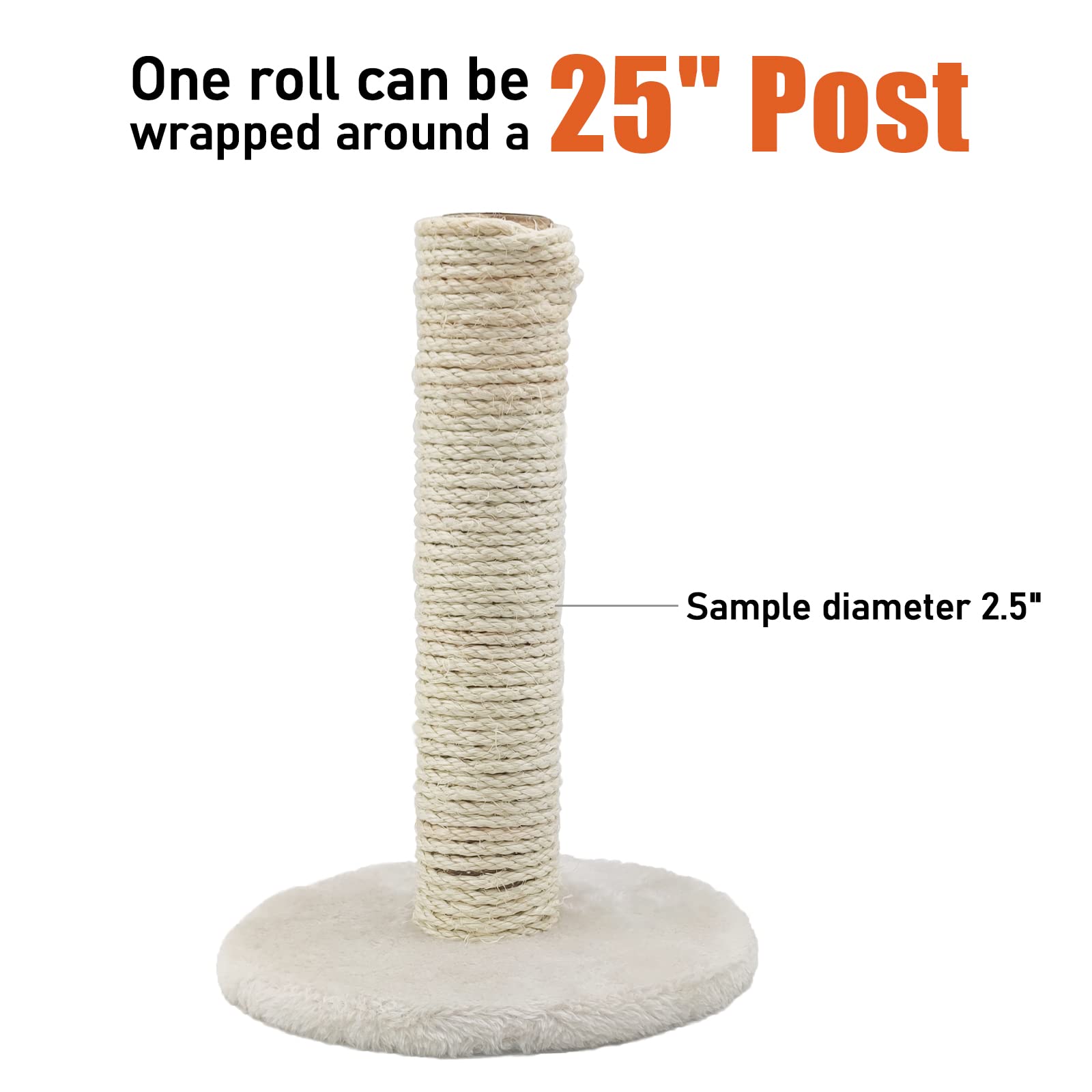 XRzitky cat tree rope repair in black sisal, sturdy and long-lasting