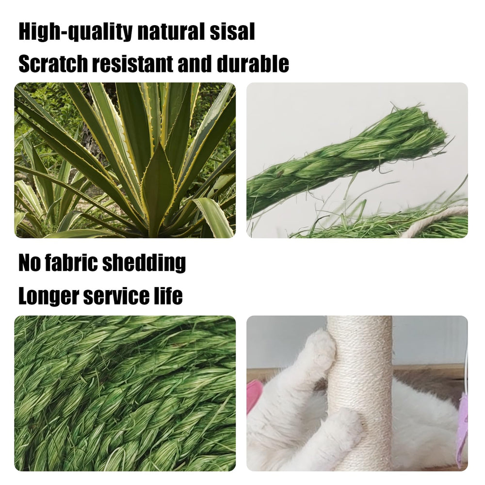 XRzitky heavy-duty 1/4in sisal rope, fits most cat posts