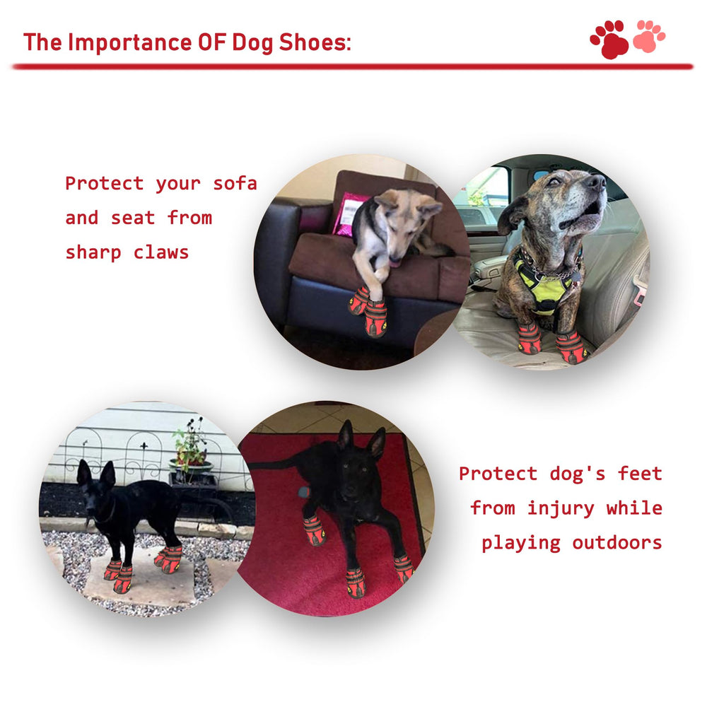 XSY&G dog boots adjustable straps ensuring secure fit and easy on/off
