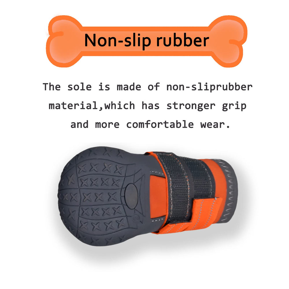 Waterproof exterior keeps paws dry in rain and mud.