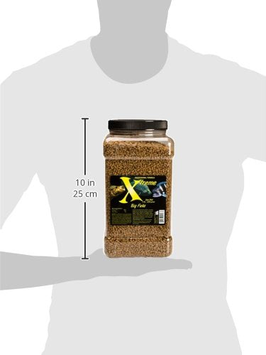 XTreme Aquatic Foods Big Fella 3mm pellets feeding action in a tank