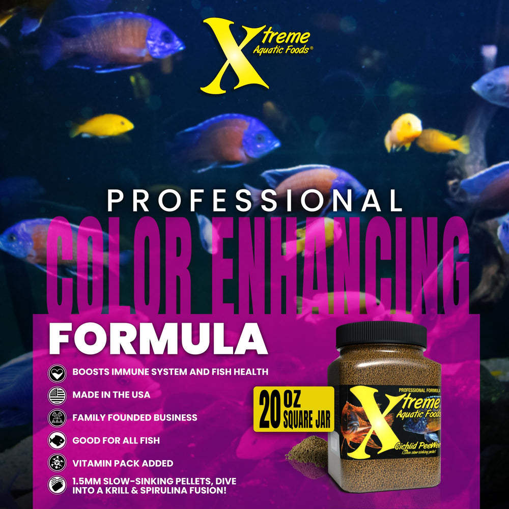Xtreme Cichlid PeeWee bottle – easy dosing and continued nutrition