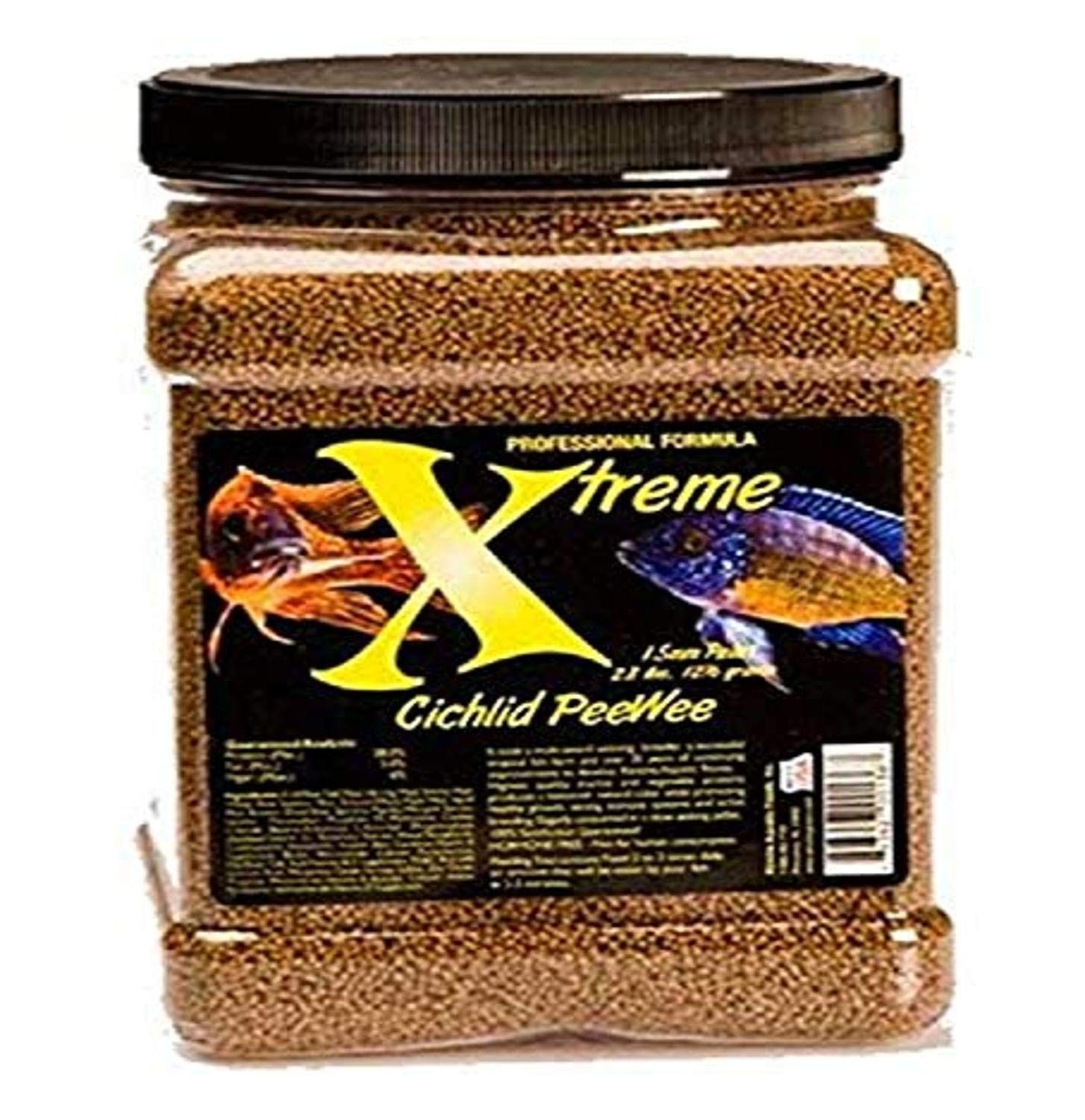 Xtreme Cichlid PeeWee pellets feature krill, shrimp, and squid mix