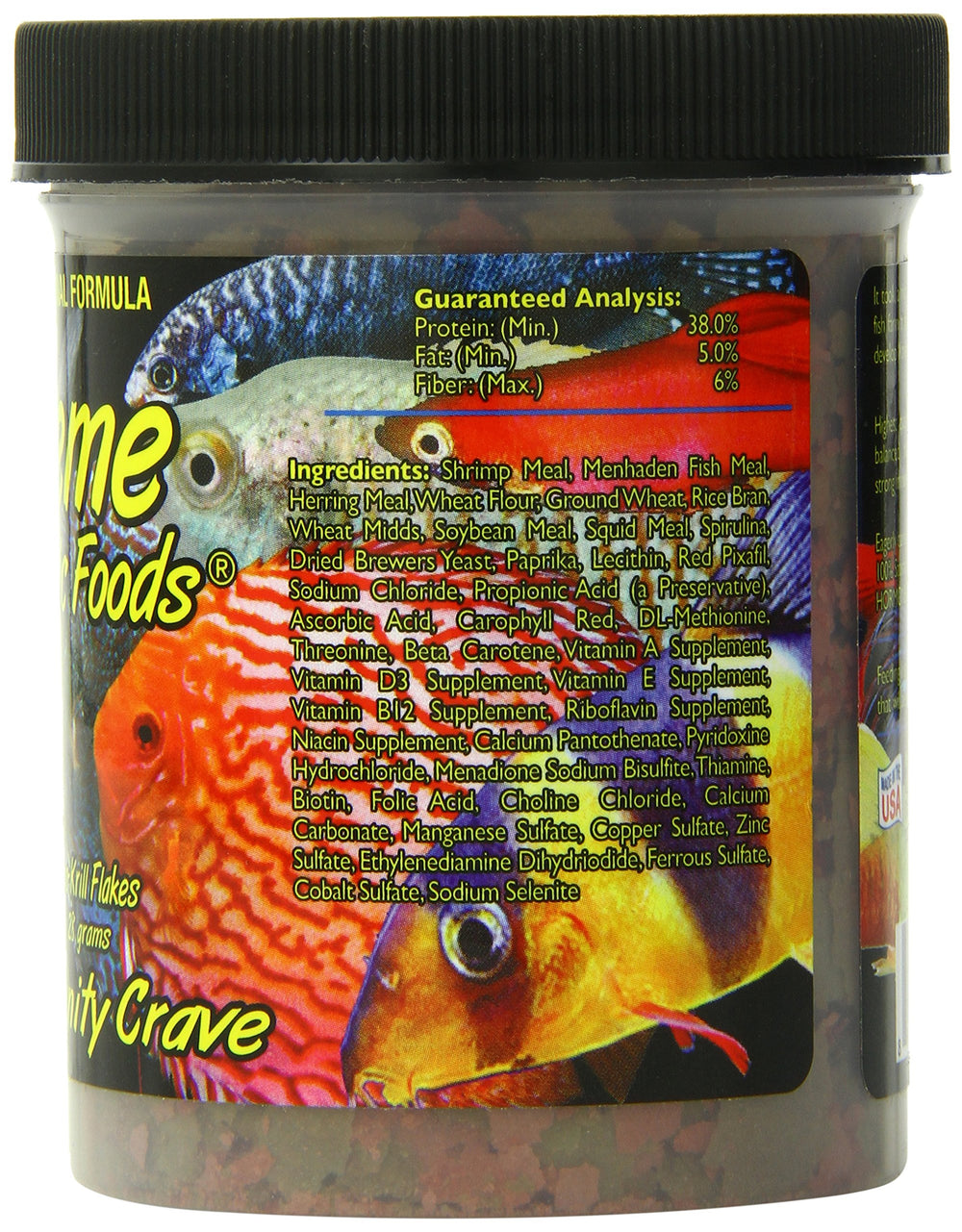 Xtreme Aquatic Foods color-boost aquarium scene highlighting intensified fish coloration.