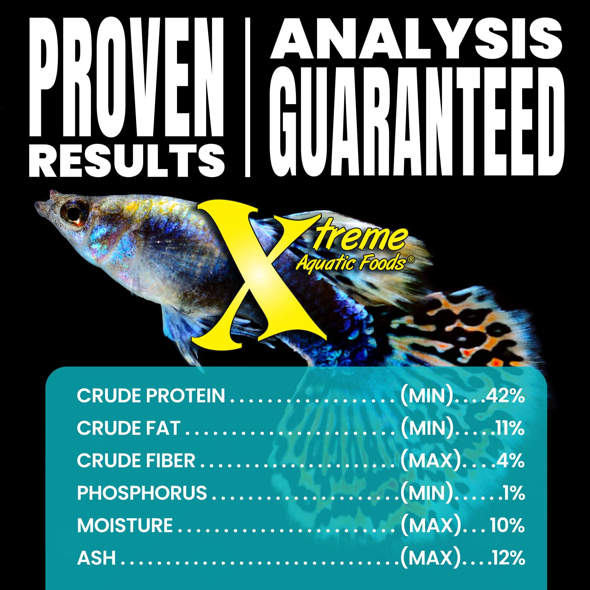 Xtreme Aquatic Foods Community Crave feeding-time shot shows quick, tasty nutrition.