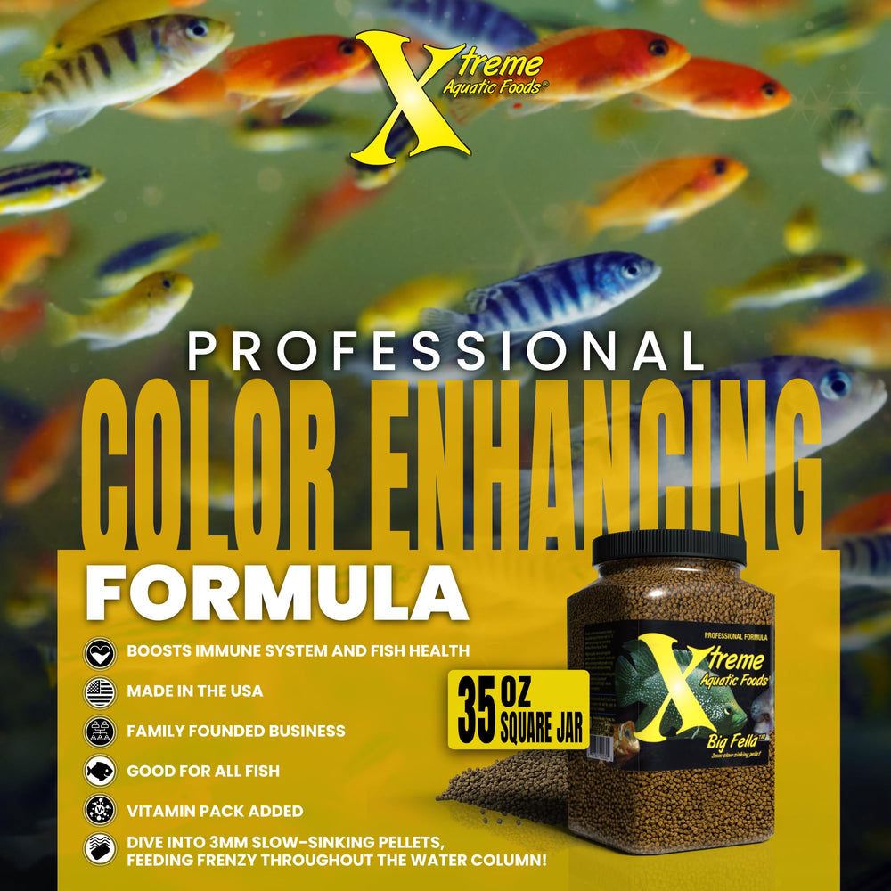 Xtreme Aquatic Foods low-waste digestion; easily digestible formula reduces waste.