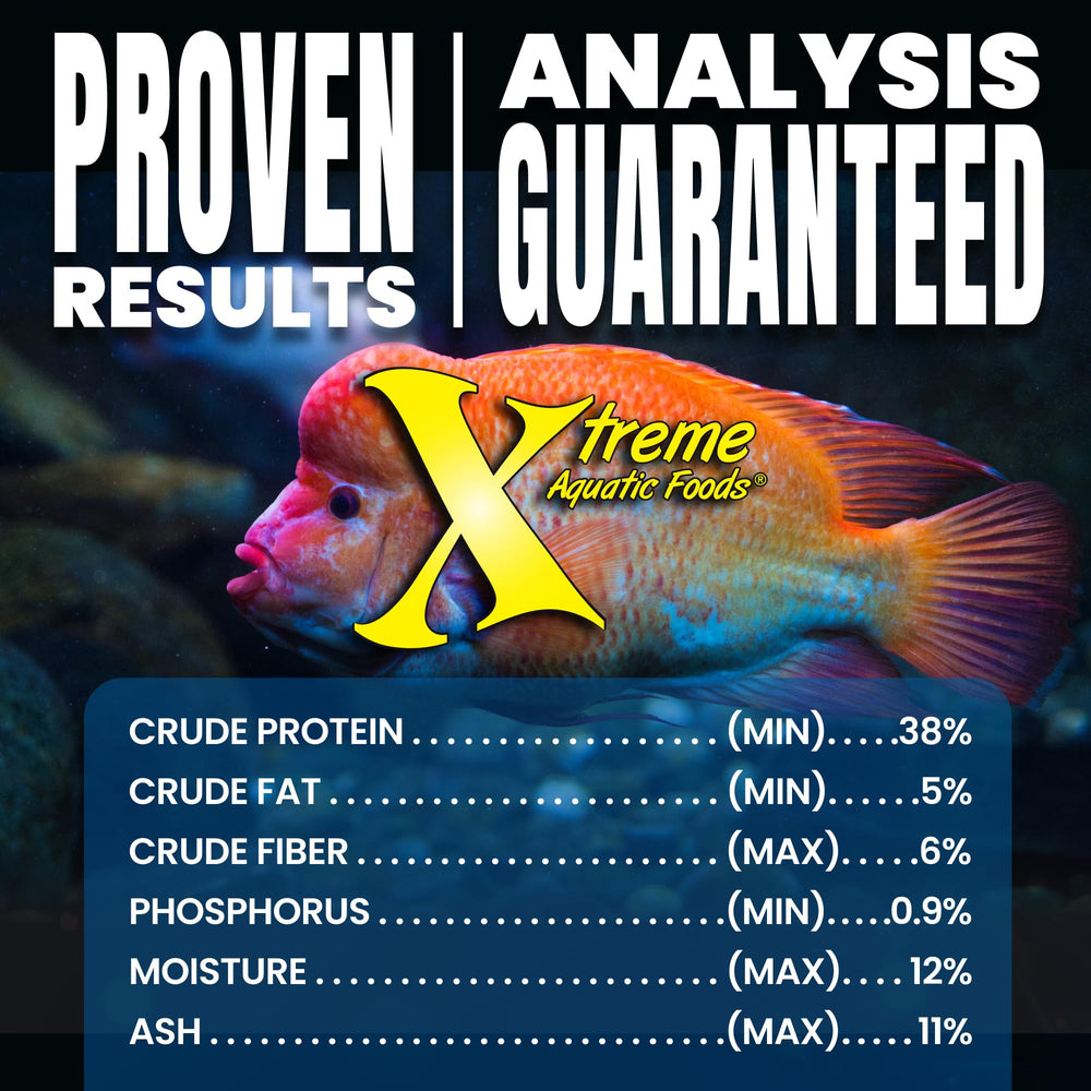 Xtreme Aquatic Foods made in the USA; hormone-free and pure.