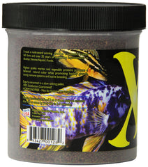 Pellets sinking in aquarium indicating slow feeding action