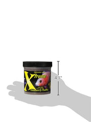 Close-up of Xtreme PeeWee pellets blended with krill and squid meals
