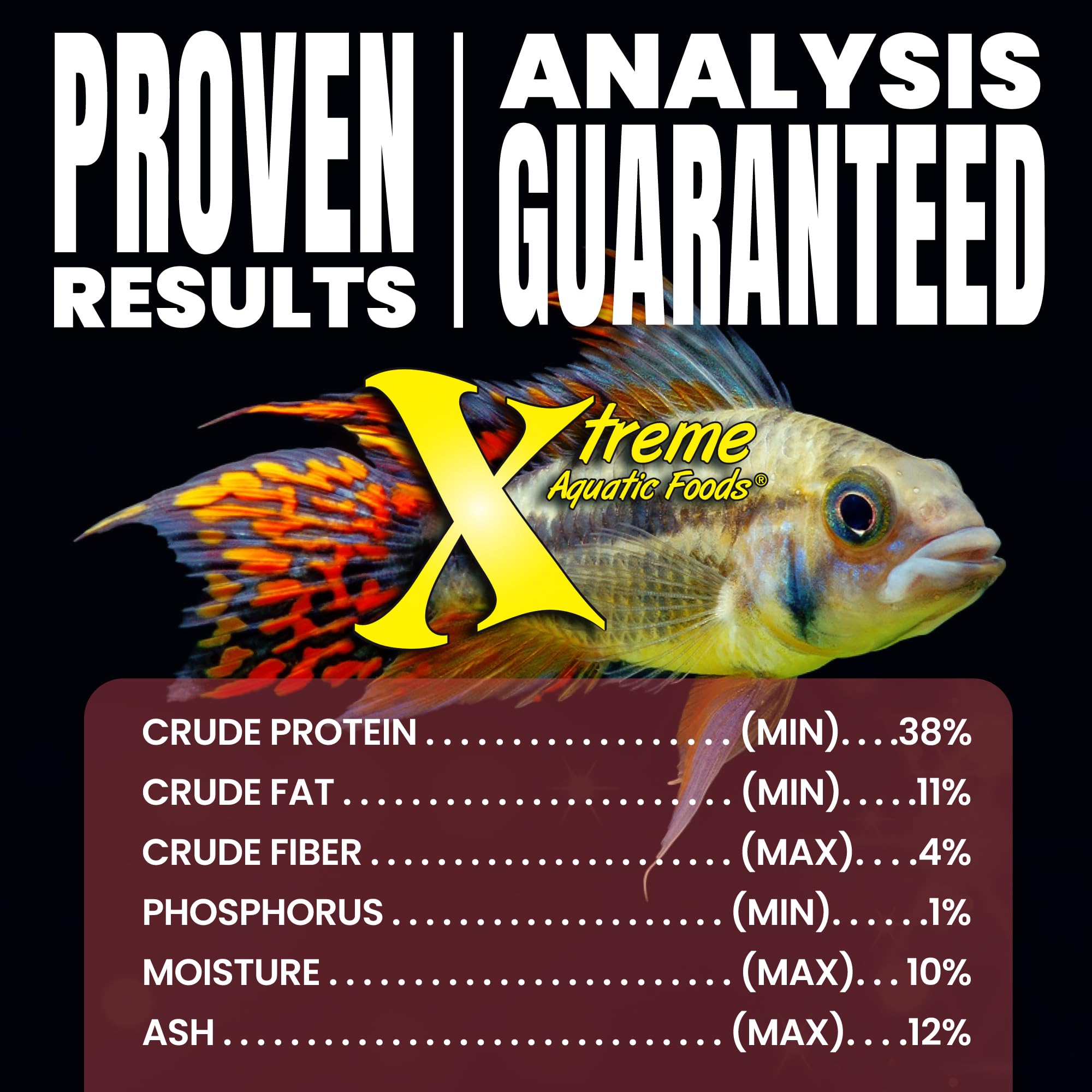 Vitamin-rich Xtreme Krill Flakes promoting overall vitality in freshwater fish.