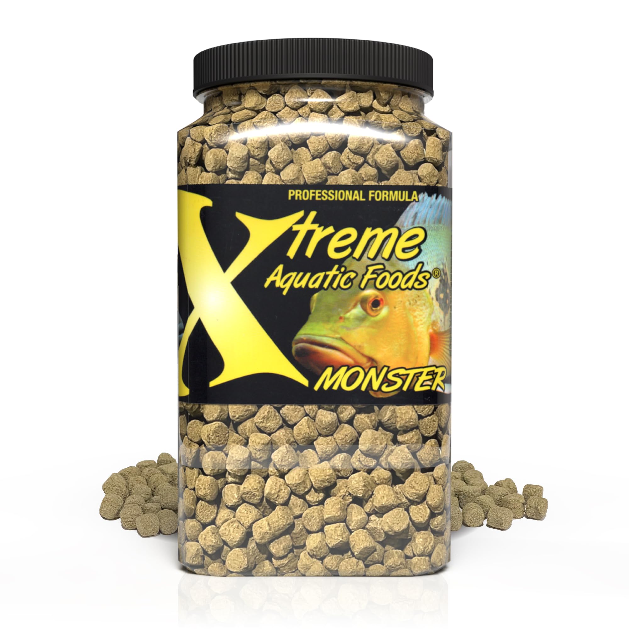 Xtreme Monster 9.0mm pellets for Oscars offering balanced nutrition for large fish