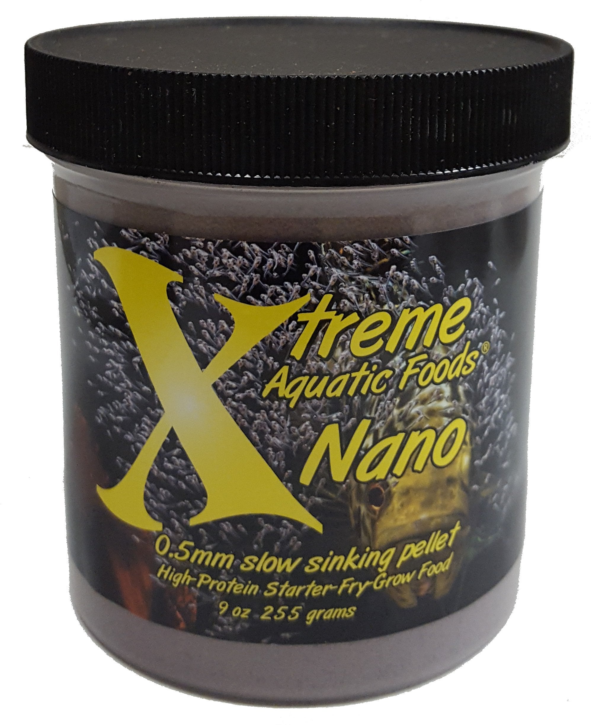 Xtreme Nano pellets color-enhancement shot showing vivid hues in community species