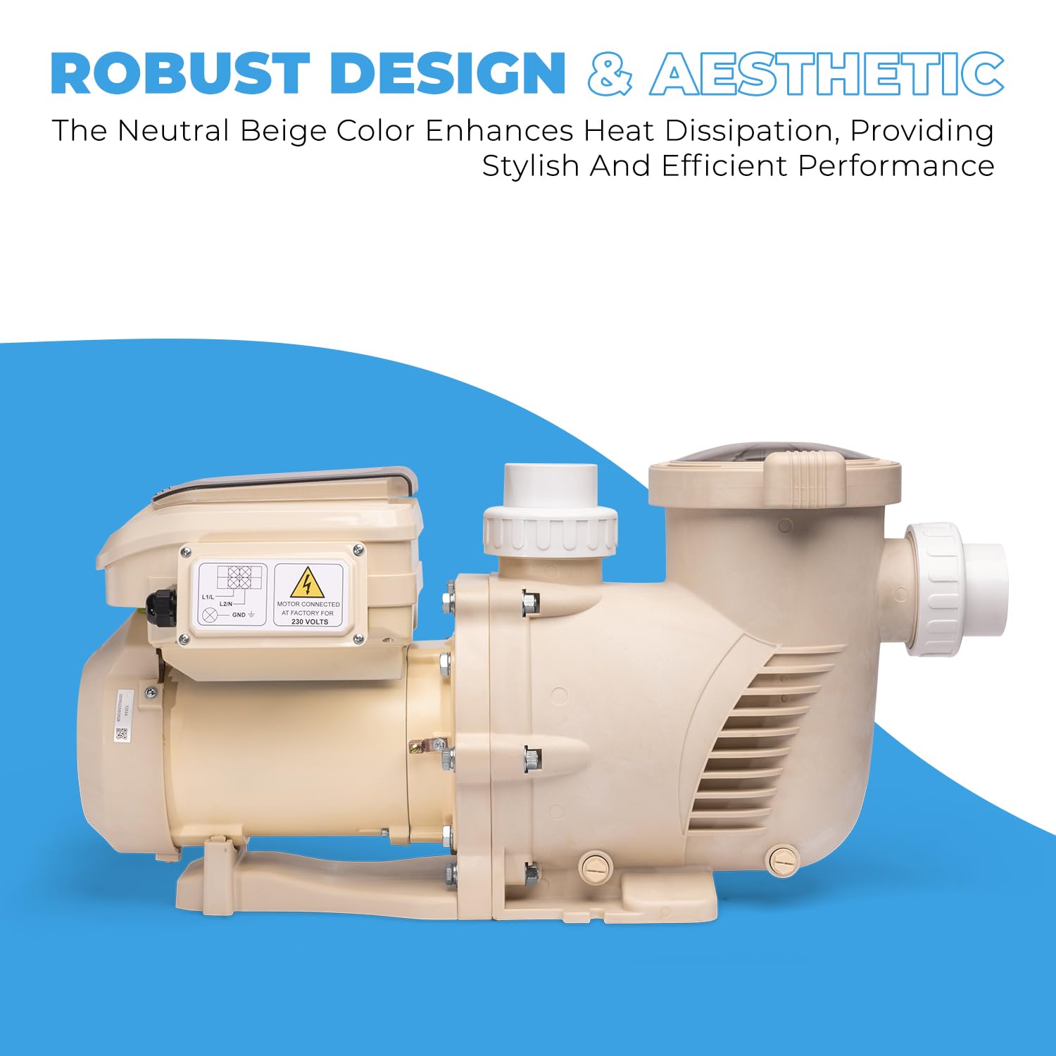 XtremepowerUS 6,660 GPH flow illustration for high circulation