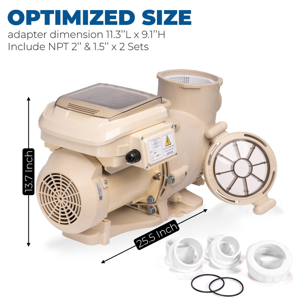 XtremepowerUS in-ground pool pump ready for permanent installation.
