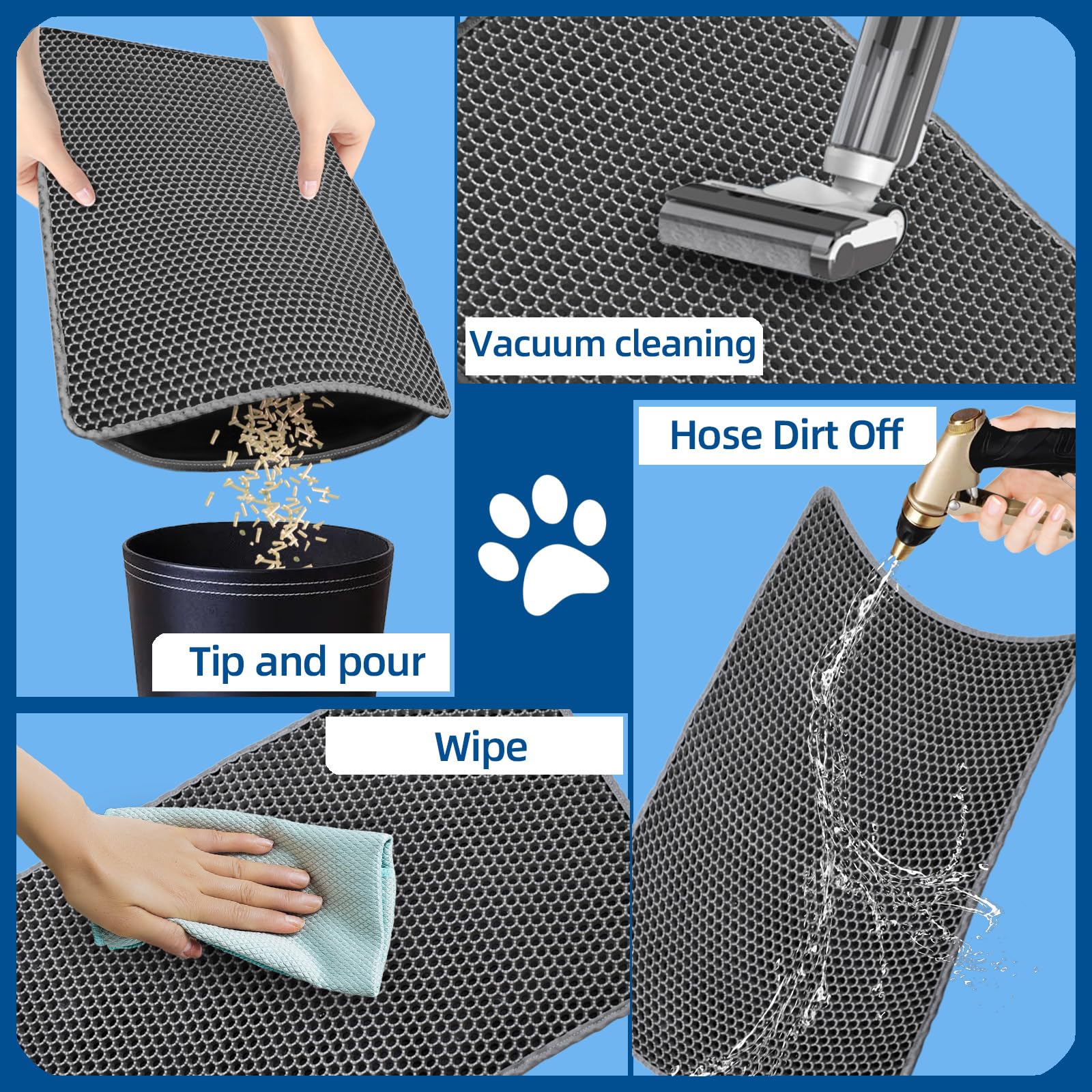 Xuanyaente XL anti-slip bottom keeps mat in place.
