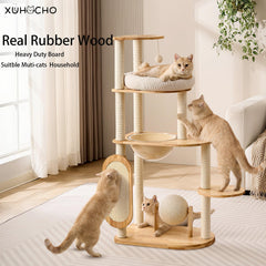 Xuhocho Modern Cat Tree space capsule offering a cozy retreat for cats