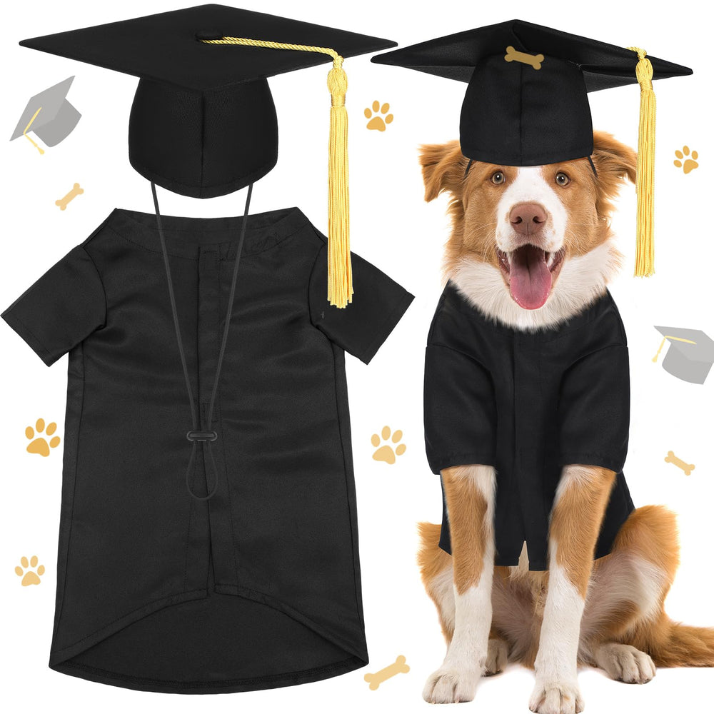 Xuniea dog graduation cap ready for ceremonies with secure fit.