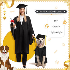 Xuniea dog graduation gown showcased for stylish ceremony looks.
