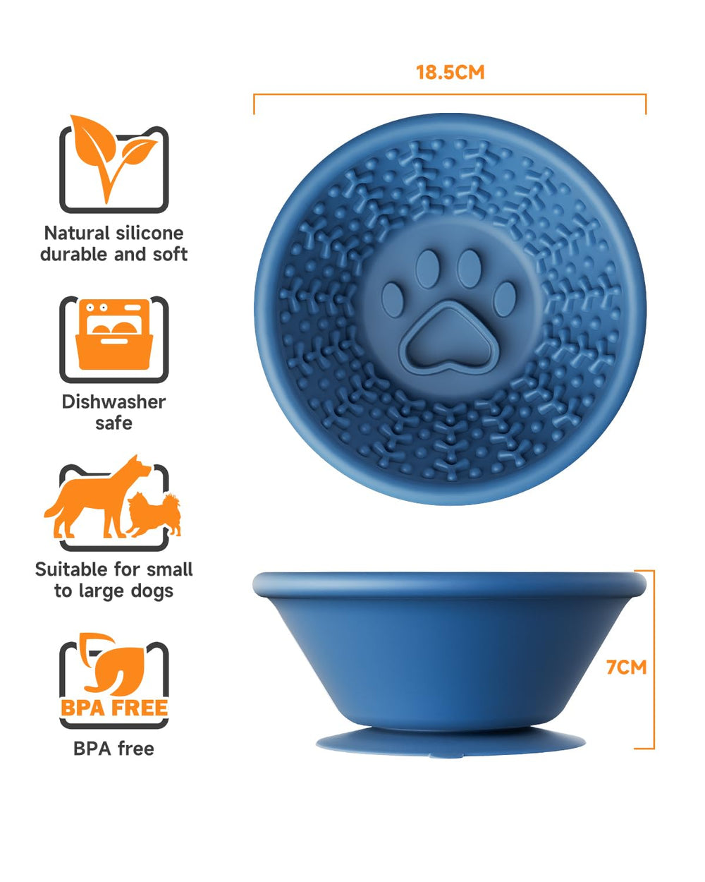XUOEGUZ Bowl used as a distraction tool during grooming or vet visits.