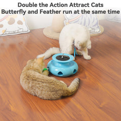 Xuyub 3in1 cat toy mole whack promotes instinctive chasing.