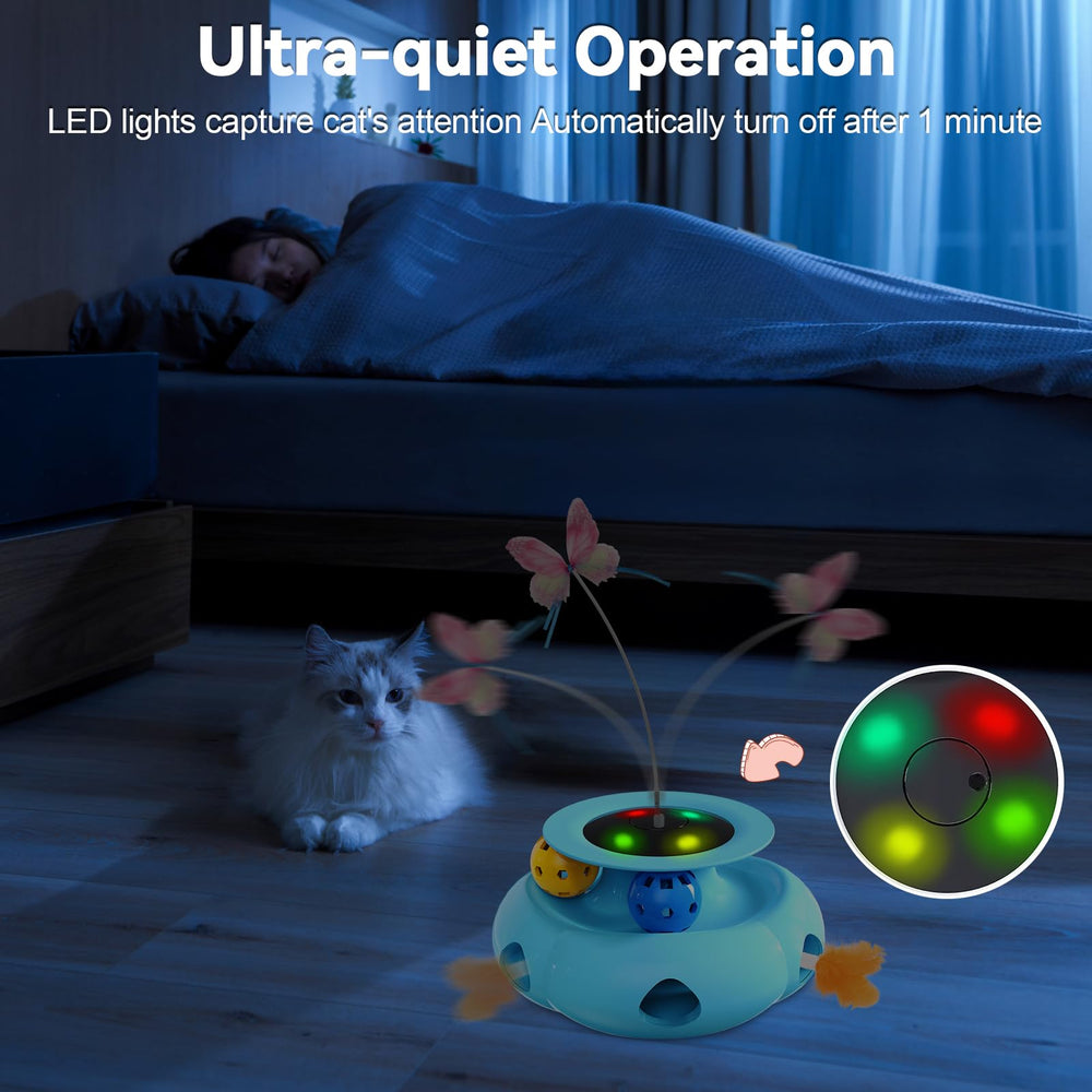 Xuyub ABS shell ensures safe, durable construction for curious cats.