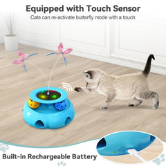 Xuyub dual track balls encourage precise paw targeting and bursts of activity.