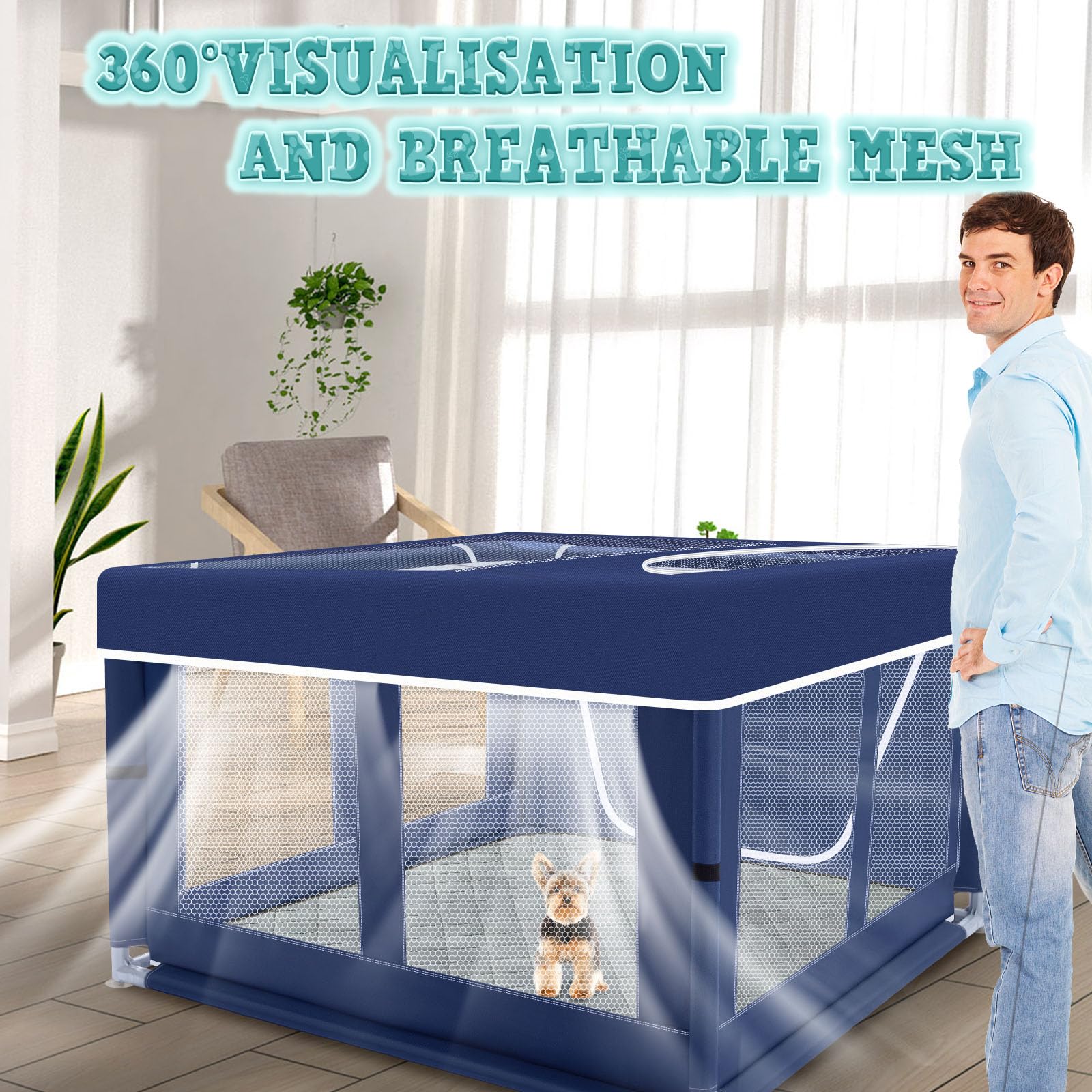 XVISHX upward-rolling door for easy access
