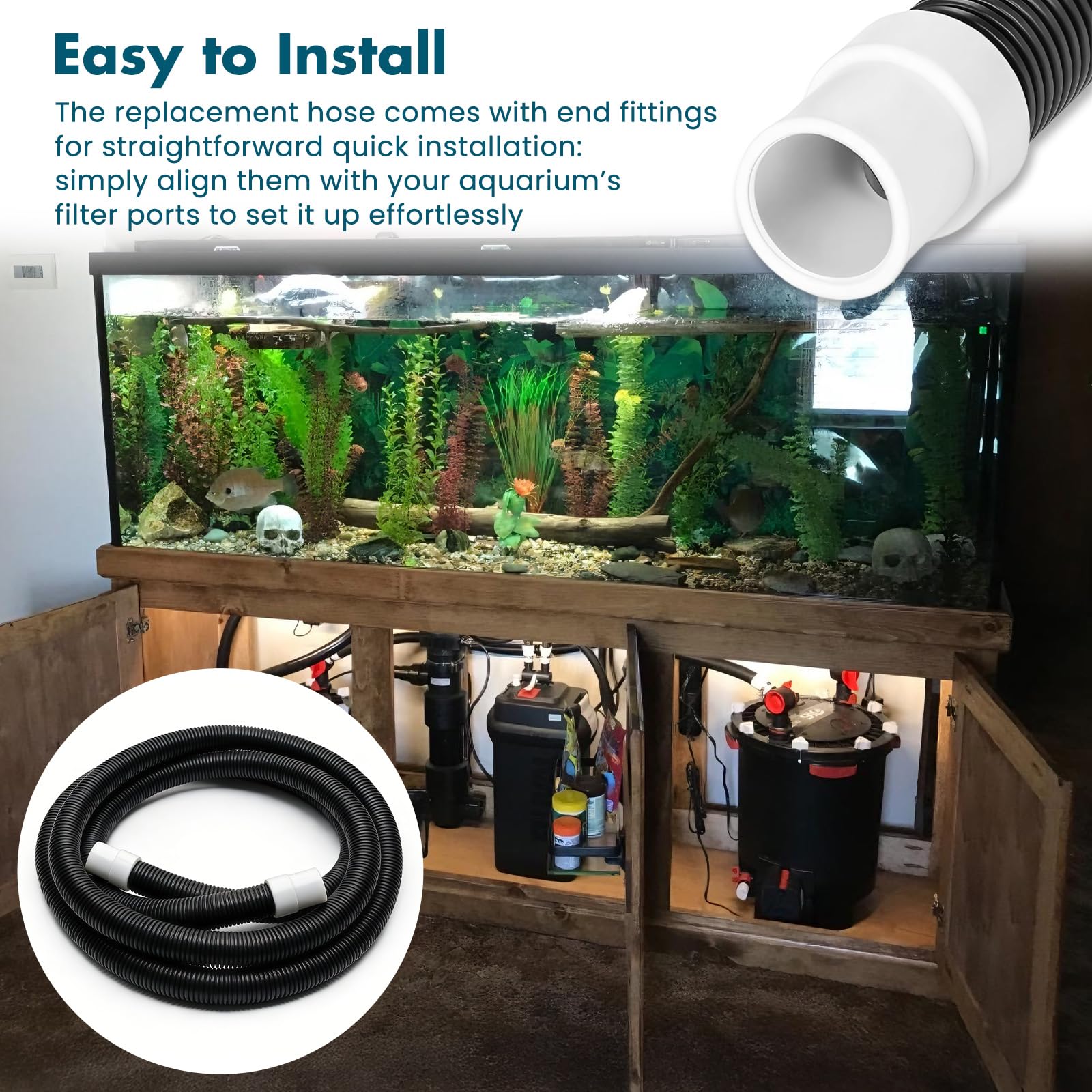 XwaYexa tubing compatible with Fluval FX2 FX4 FX6 filters.