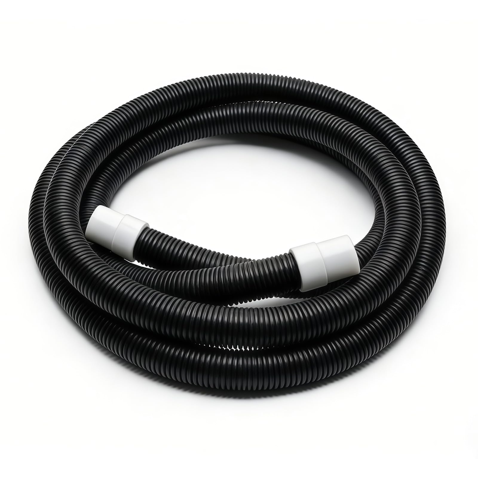 XwaYexa ribbed hose close-up shows durable reinforced polymer construction for reliable filtration.