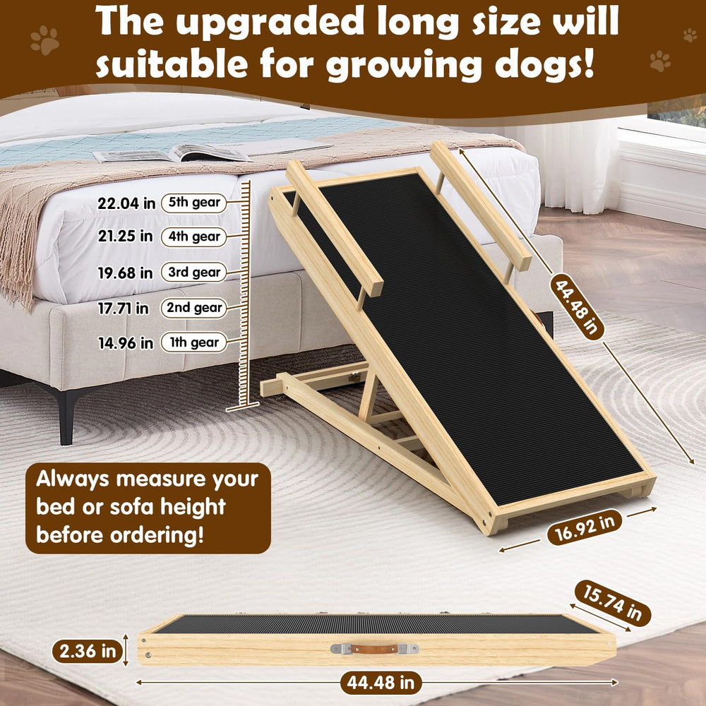 XXBEN anti-slip carpet ramp provides high traction for confident climbs
