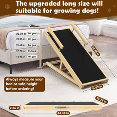 XXBEN anti-slip carpet ramp provides high traction for confident climbs