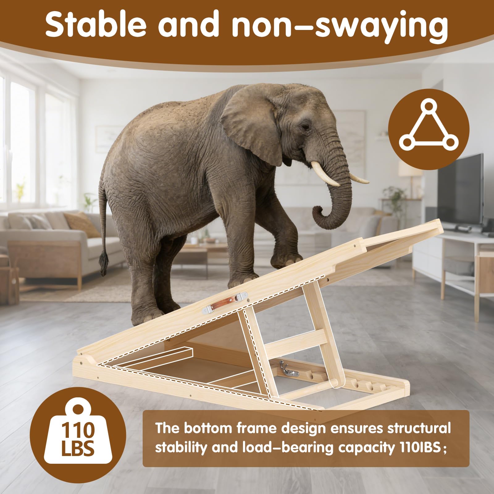 X XBEN ramp surface with anti-slip traction for secure paws