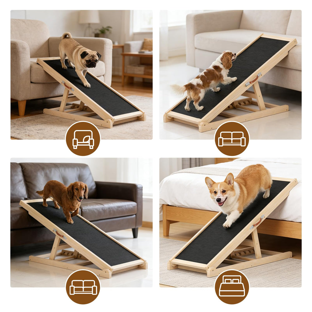 X XBEN wooden ramp folded for easy transport