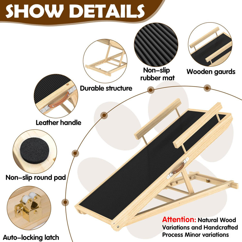 XXBEN wooden 1-inch pine ramp emphasizes solid stability and durability