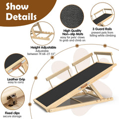 XXBEN 6-height adjustable ramp fits beds, sofas, and SUVs.