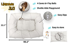 XxingSheep cat tunnel bed breathable fabric keeps pets cool and comfortable